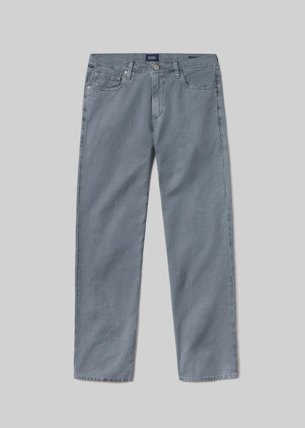 Elijah Straight Comfort Stretch Linen in Stone Blue sold by Citizens Of Humanity