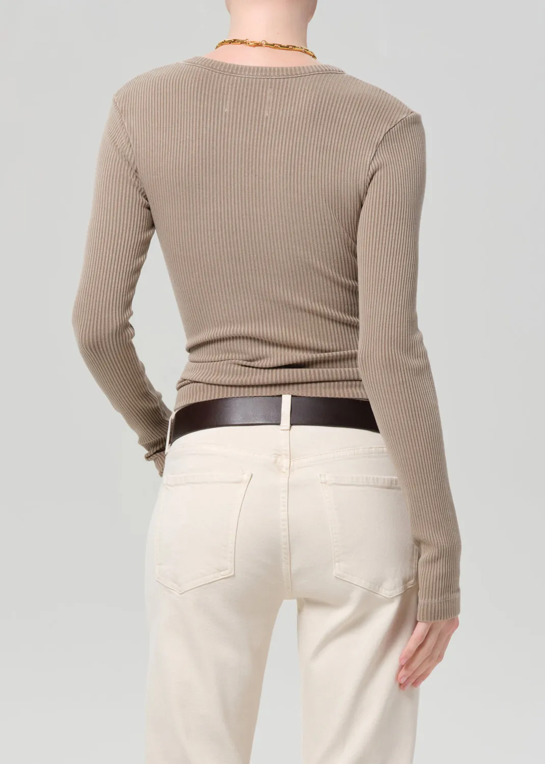 Bina Crewneck in Sandatlas sold by Citizens Of Humanity product image thumbnail 2