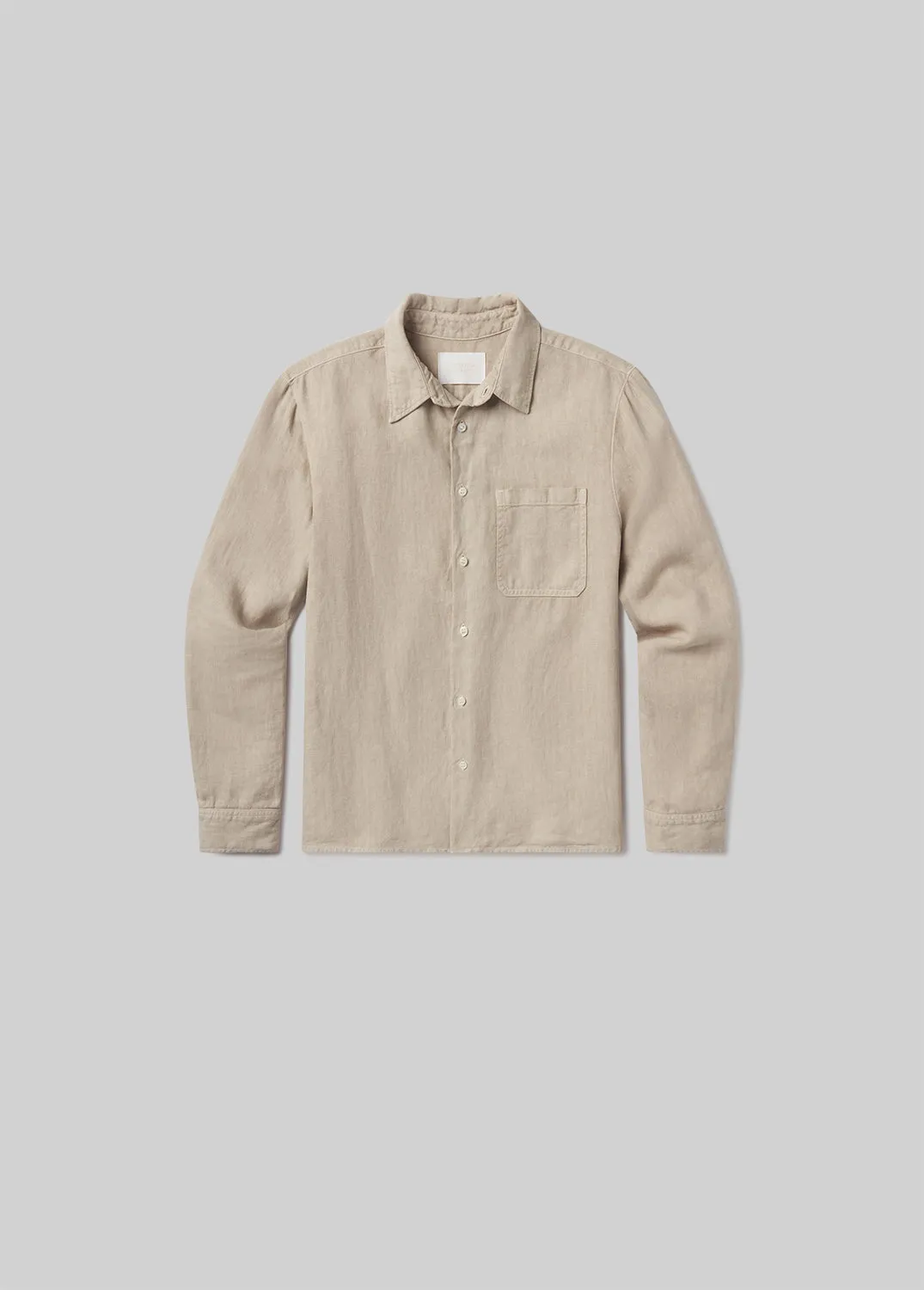 Single Pocket Linen Workshirt in Wheat sold by Citizens Of Humanity product image thumbnail 2