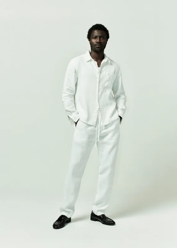 Single Pocket Linen Workshirt in White made by Citizens Of Humanity