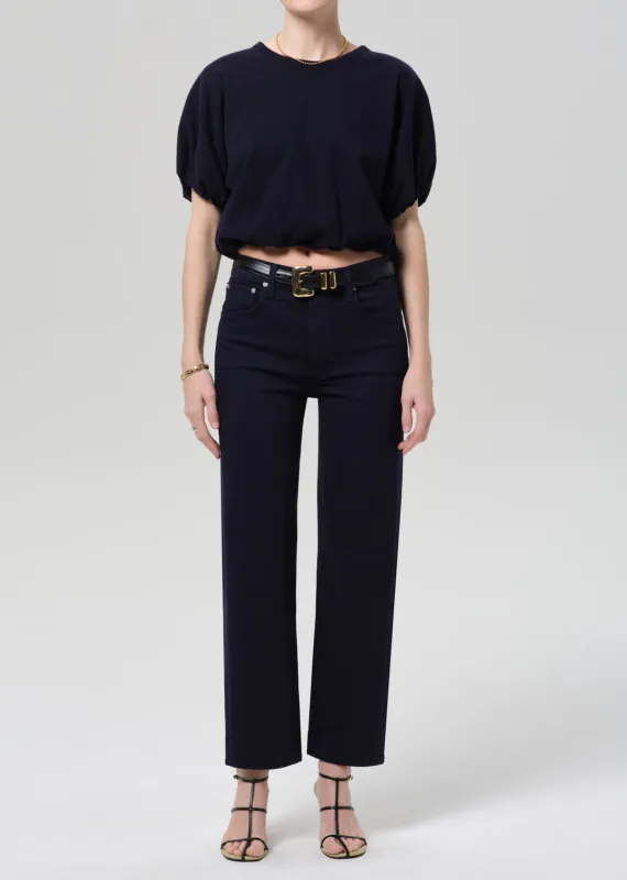 Palma Straight Clean Hem in Navy sold by Citizens Of Humanity