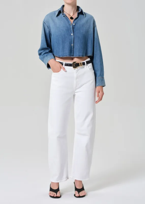 Miro Long Relaxed Jean in Soft White sold by Citizens Of Humanity