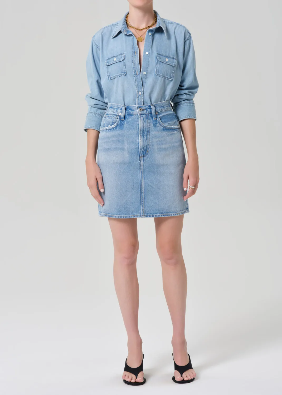 Etta Pencil Skirt in Coquette sold by Citizens Of Humanity