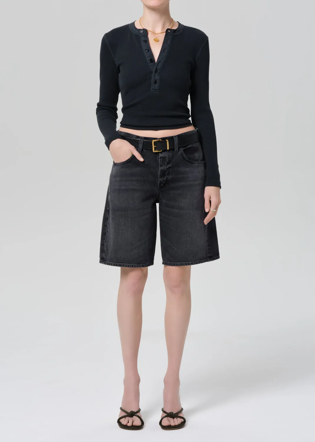 Court Short in Vintage Black sold by Citizens Of Humanity