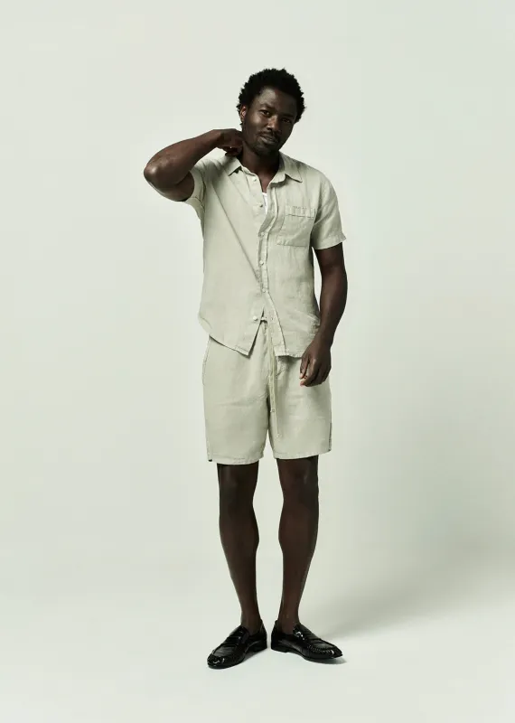 Short Sleeve Pocket Cairo Shirt in Wheat made by Citizens Of Humanity