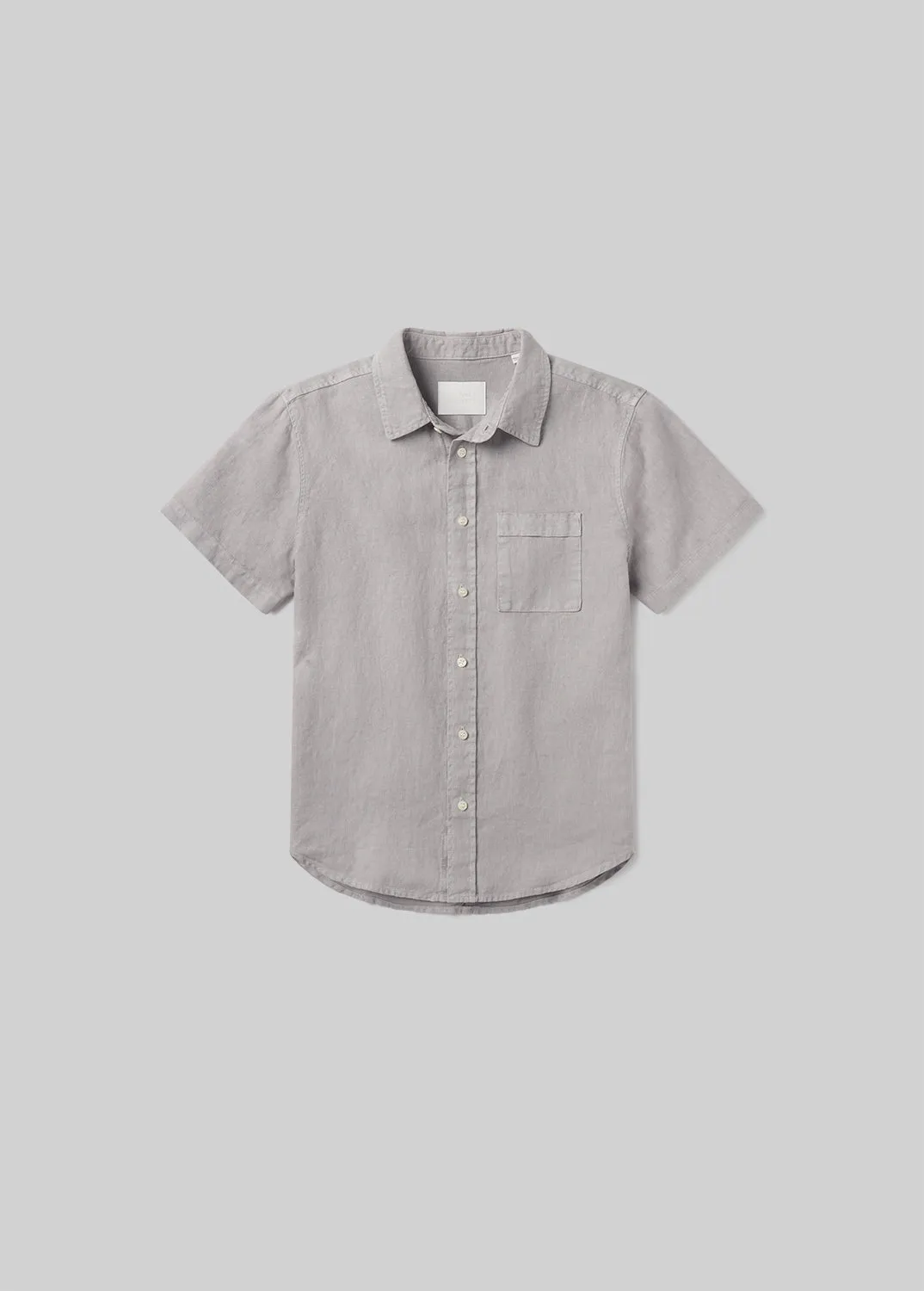 Short Sleeve Pocket Cairo Shirt in Stone Grey sold by Citizens Of Humanity
