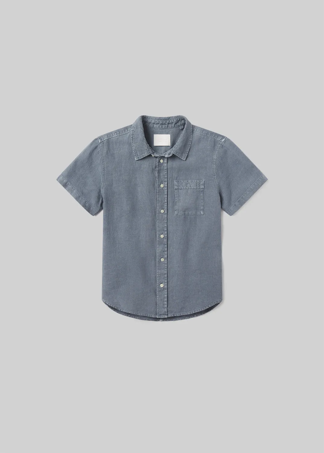 Short Sleeve Pocket Cairo Shirt in Stone Blue sold by Citizens Of Humanity product image thumbnail 2