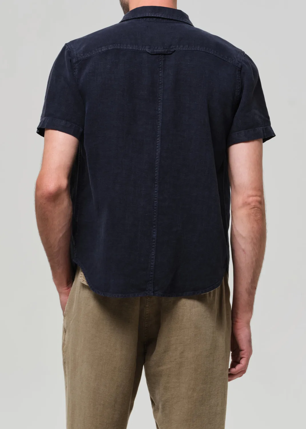 Short Sleeve Pocket Cairo Shirt in Navy sold by Citizens Of Humanity product image thumbnail 3