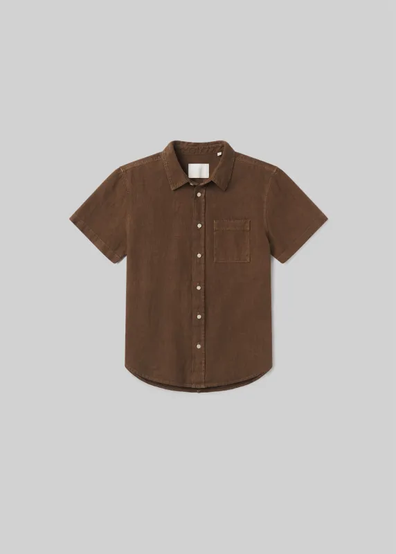 Short Sleeve Pocket Cairo Shirt in Kelp made by Citizens Of Humanity
