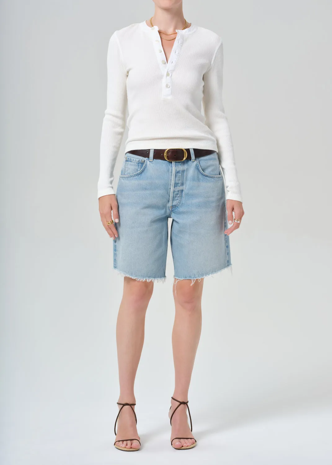 Drea Waffle Henley in Pashmina sold by Citizens Of Humanity product image thumbnail 5