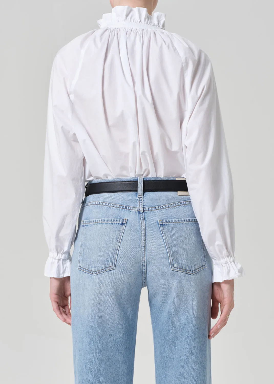 Loretta Ruffle Top in Optic White sold by Citizens Of Humanity product image thumbnail 2