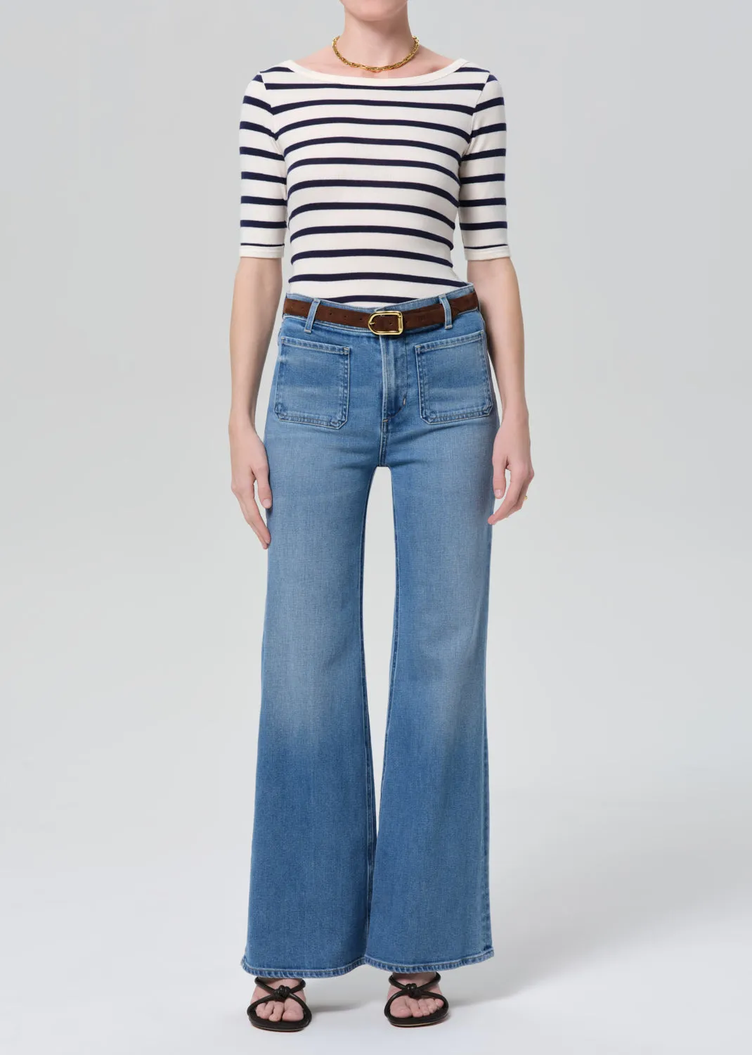 Kimberly Patch Pocket Flare in Adore sold by Citizens Of Humanity