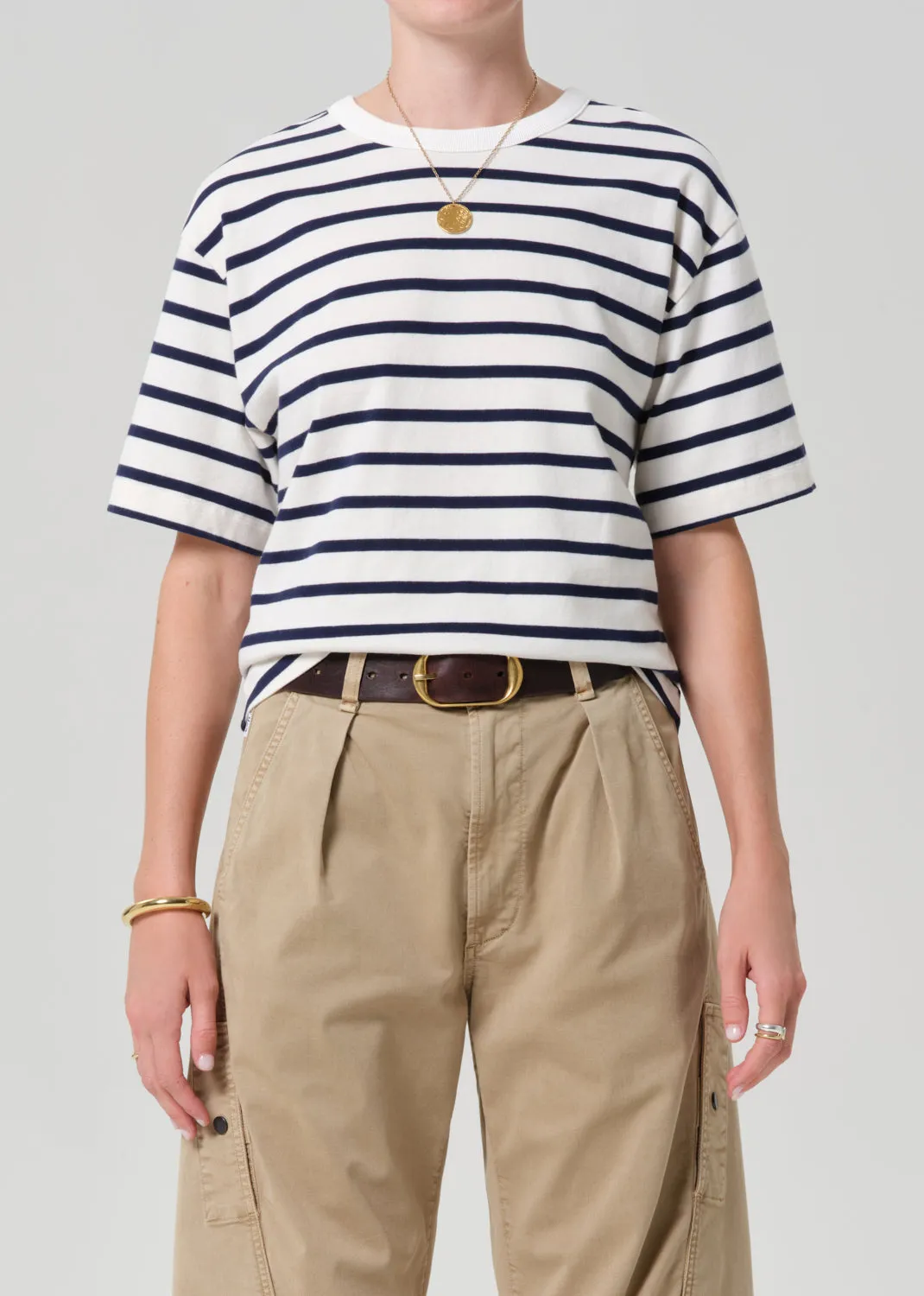 Goldie Tee in Marine Stripe sold by Citizens Of Humanity