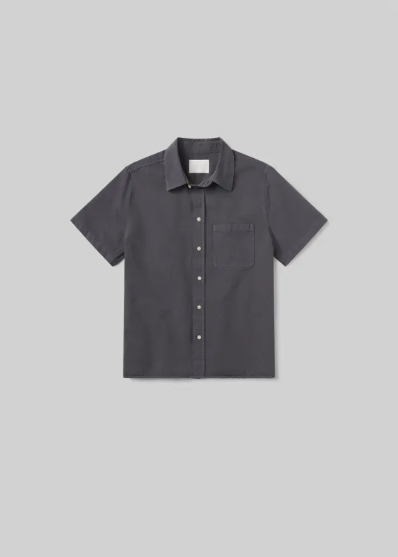 Short Sleeve Pocket Cairo Shirt in Slate made by Citizens Of Humanity