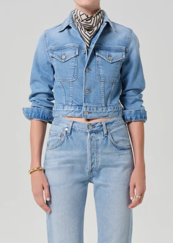 Charisse Shrunken Jacket in Sparrow made by Citizens Of Humanity