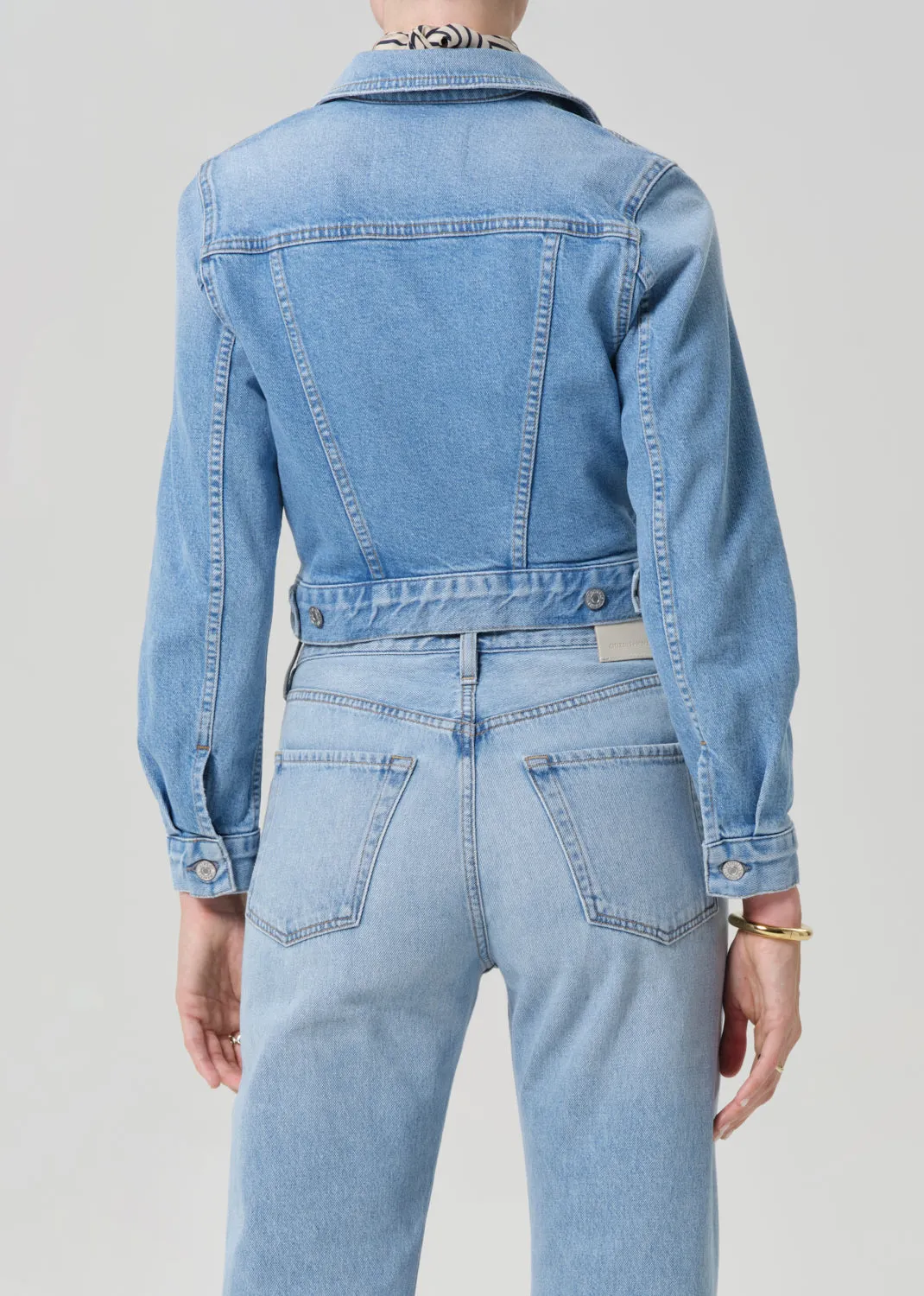 Charisse Shrunken Jacket in Sparrow sold by Citizens Of Humanity product image thumbnail 3