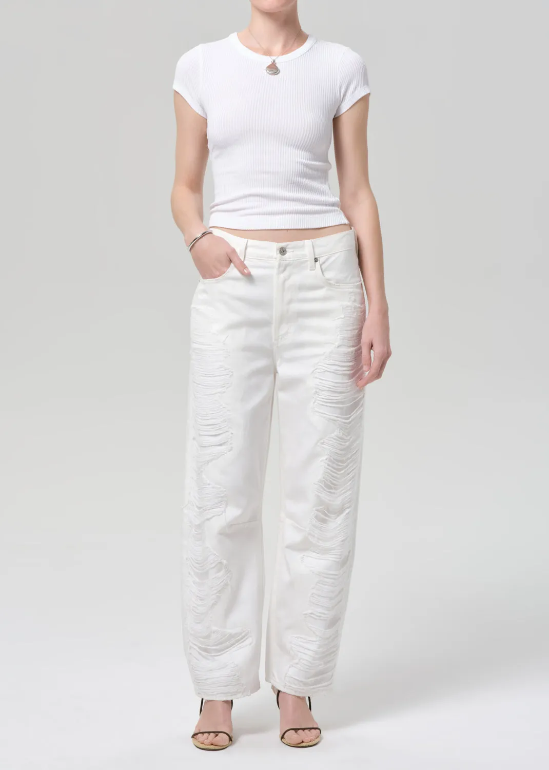 Nello Tee in White sold by Citizens Of Humanity product image thumbnail 5