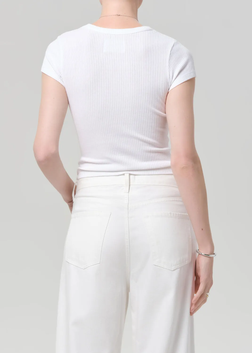 Nello Tee in White sold by Citizens Of Humanity product image thumbnail 2