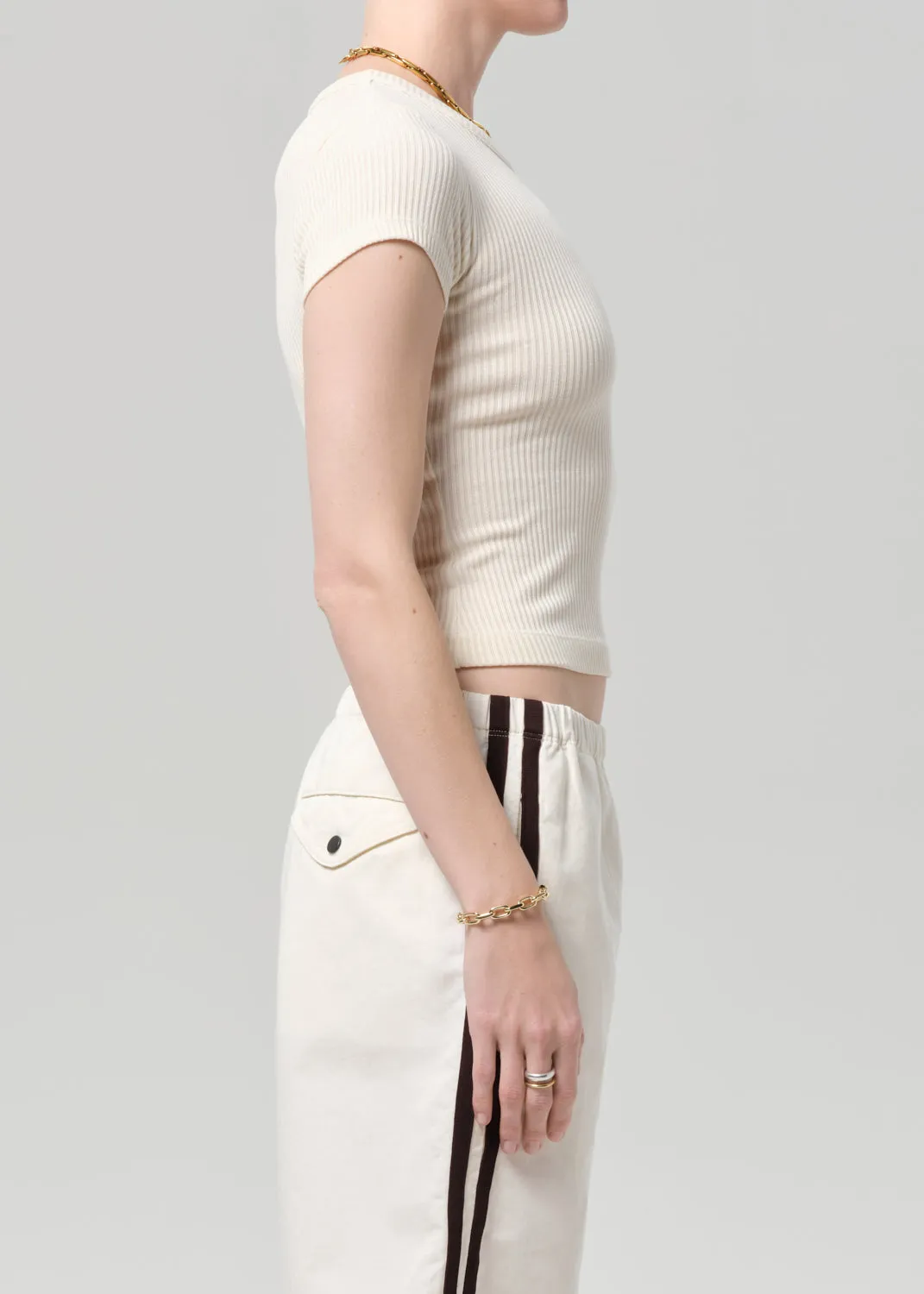 Nello Tee in Dune sold by Citizens Of Humanity product image thumbnail 3