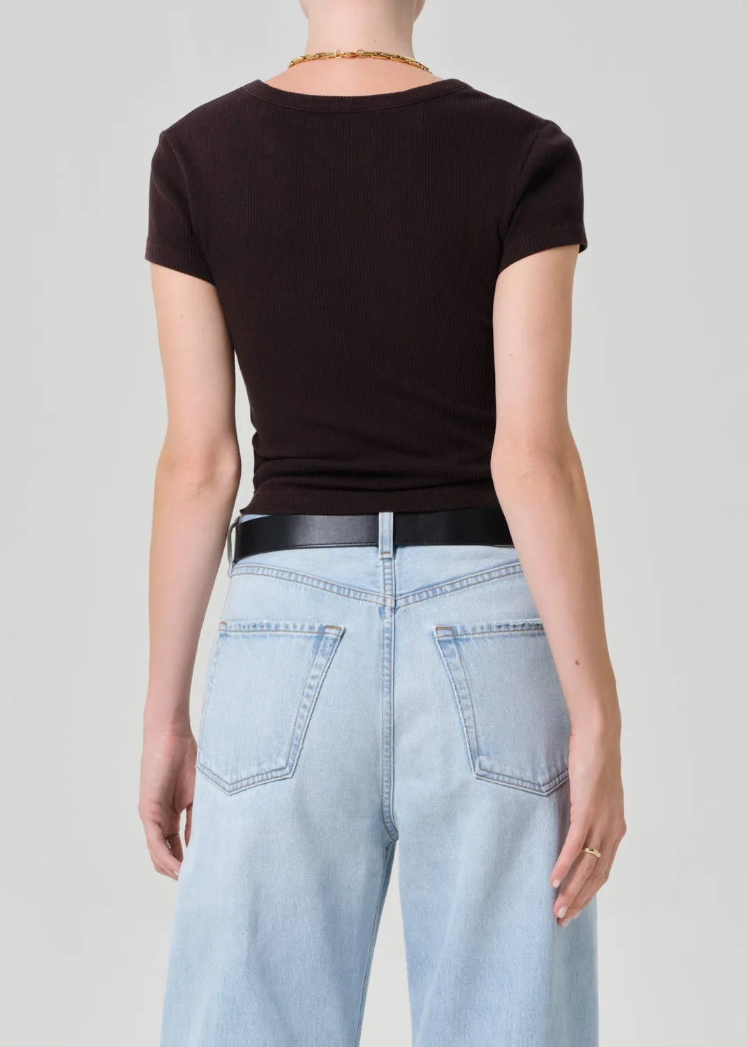 Nello Tee in Chocolate sold by Citizens Of Humanity product image thumbnail 2