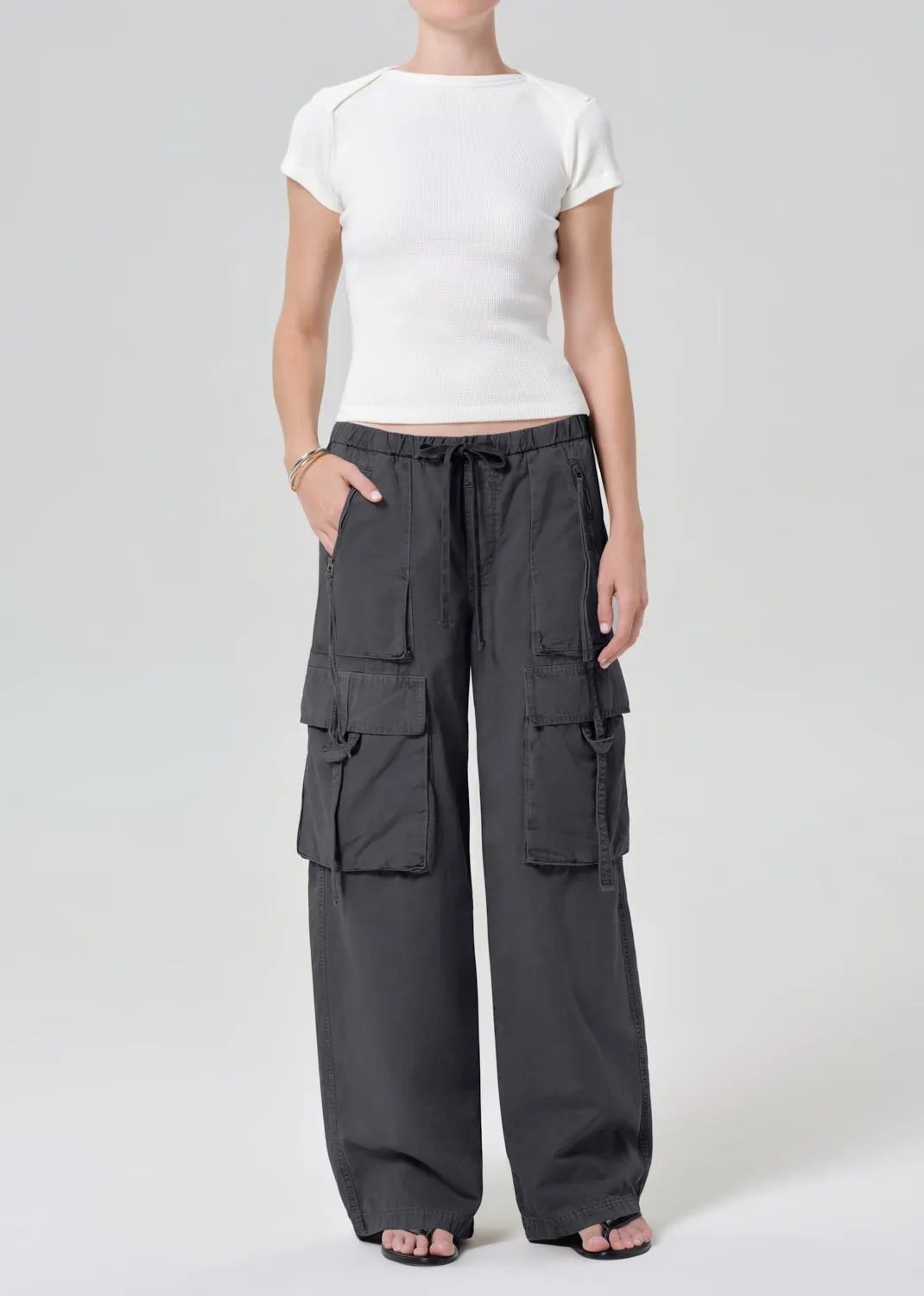 Andira Pull On Pant in Charcoal sold by Citizens Of Humanity