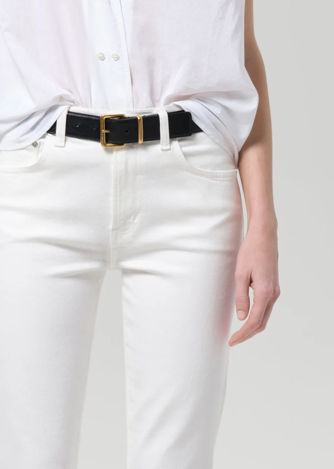 Goldie Ankle Kick Flare in Soft White sold by Citizens Of Humanity product image thumbnail 5