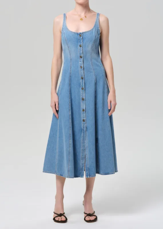 Noa Seamed Dress in Lapis made by Citizens Of Humanity