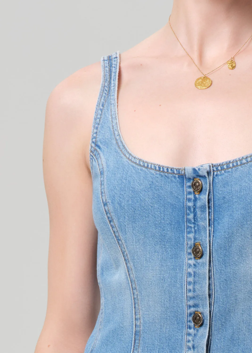 Noa Seamed Dress in Lapis sold by Citizens Of Humanity product image thumbnail 5