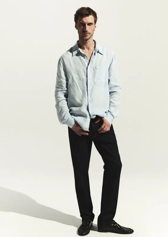 Single Pocket Linen Workshirt in Glint made by Citizens Of Humanity