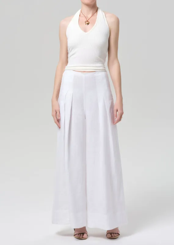 Riviera Cropped Palazzo in White made by Citizens Of Humanity
