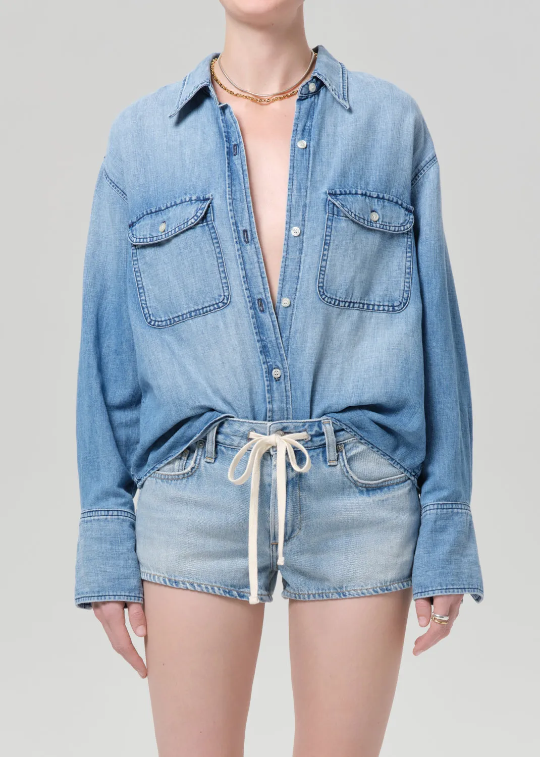 Emjay Double Pocket Shirt in Vega sold by Citizens Of Humanity