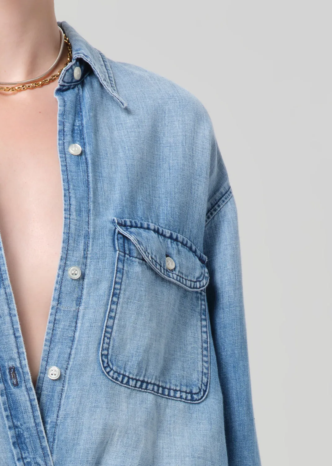 Emjay Double Pocket Shirt in Vega sold by Citizens Of Humanity product image thumbnail 4