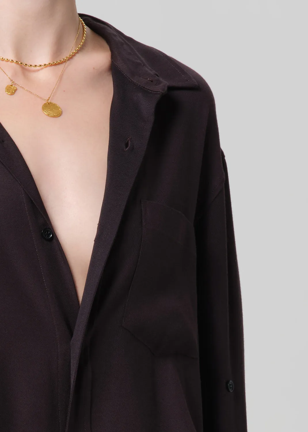 Kayla Shirt in Brown sold by Citizens Of Humanity product image thumbnail 4