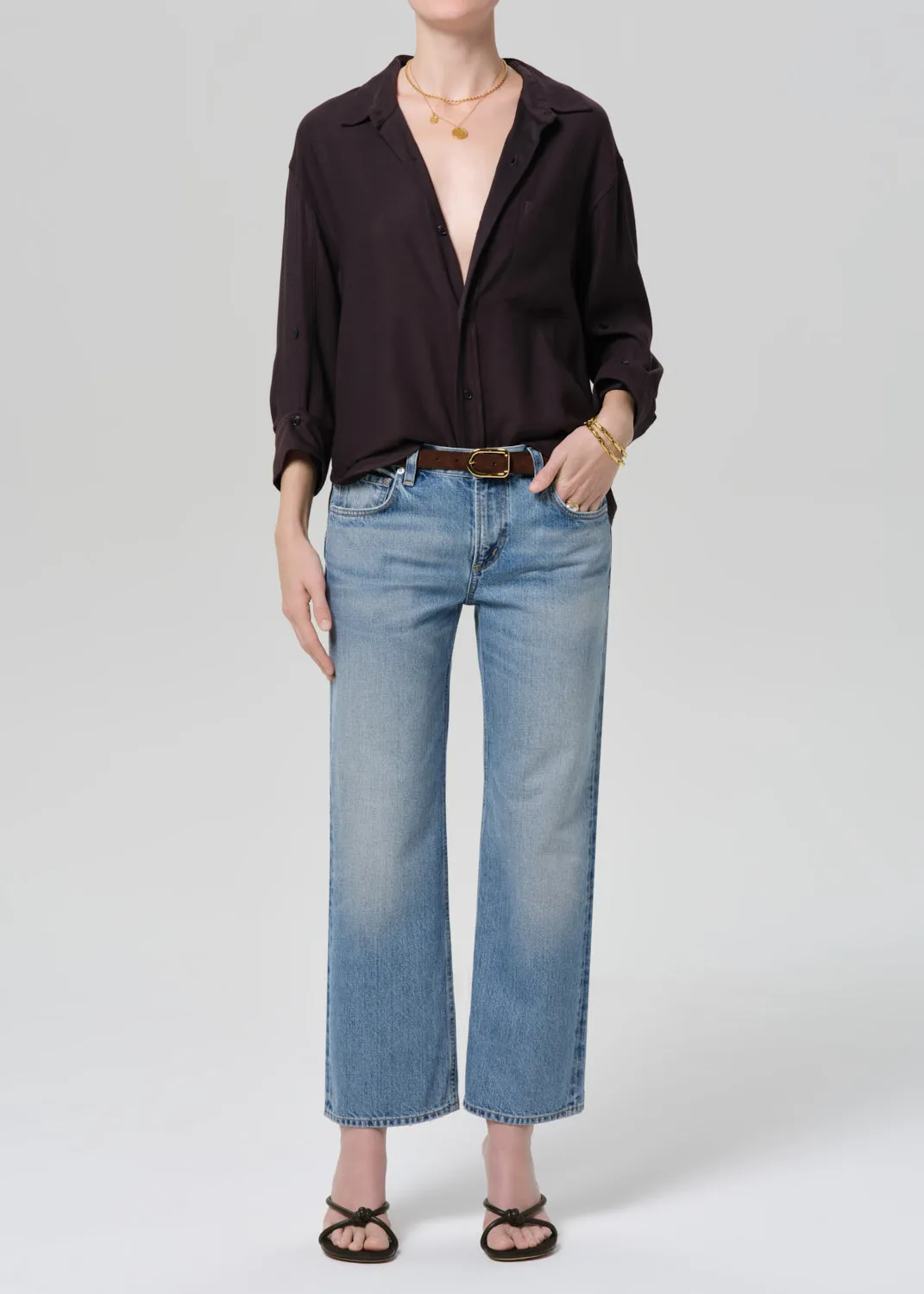 Kayla Shirt in Brown sold by Citizens Of Humanity product image thumbnail 5