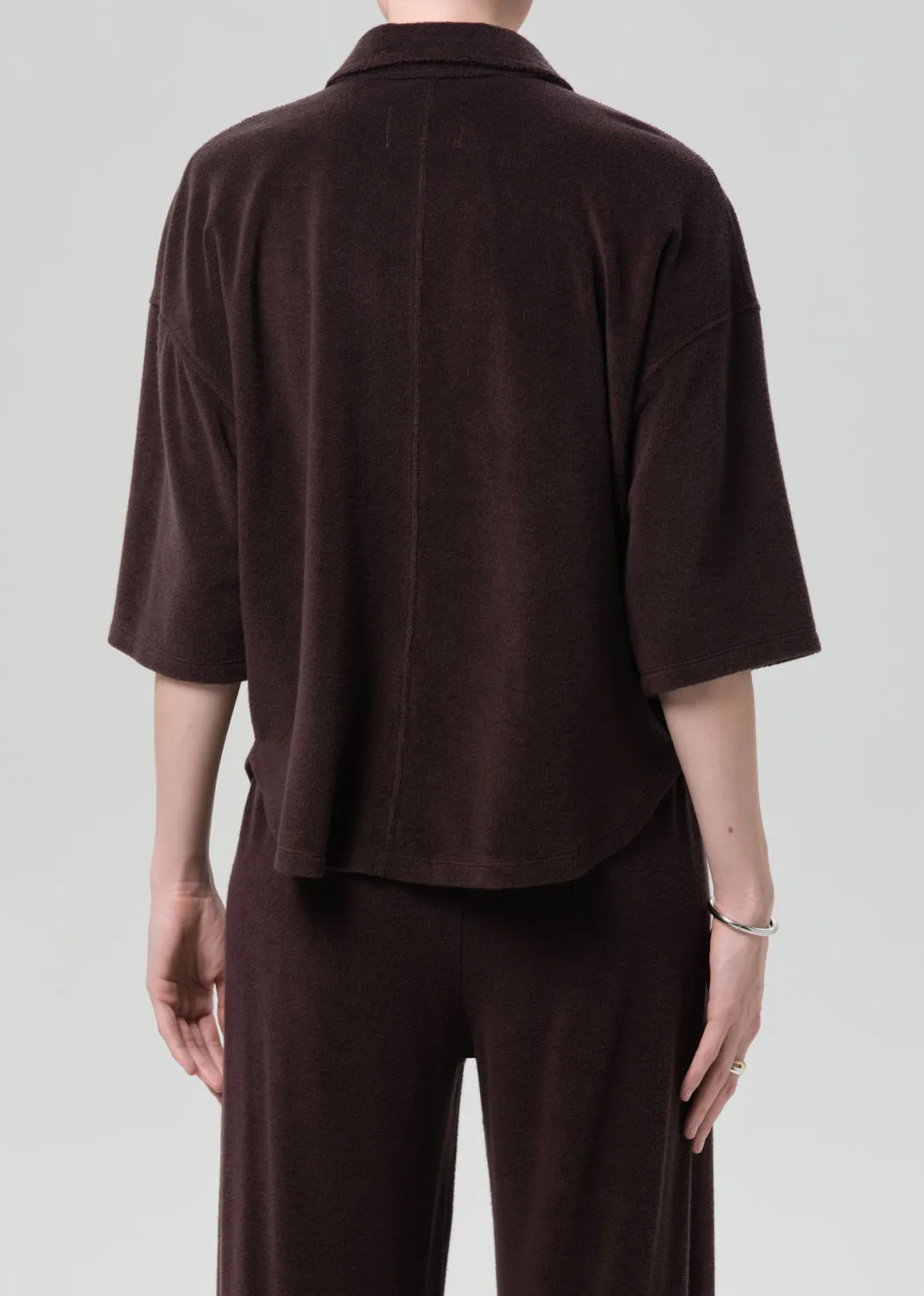 Francis Knit Shirt in Chocolate sold by Citizens Of Humanity product image thumbnail 2