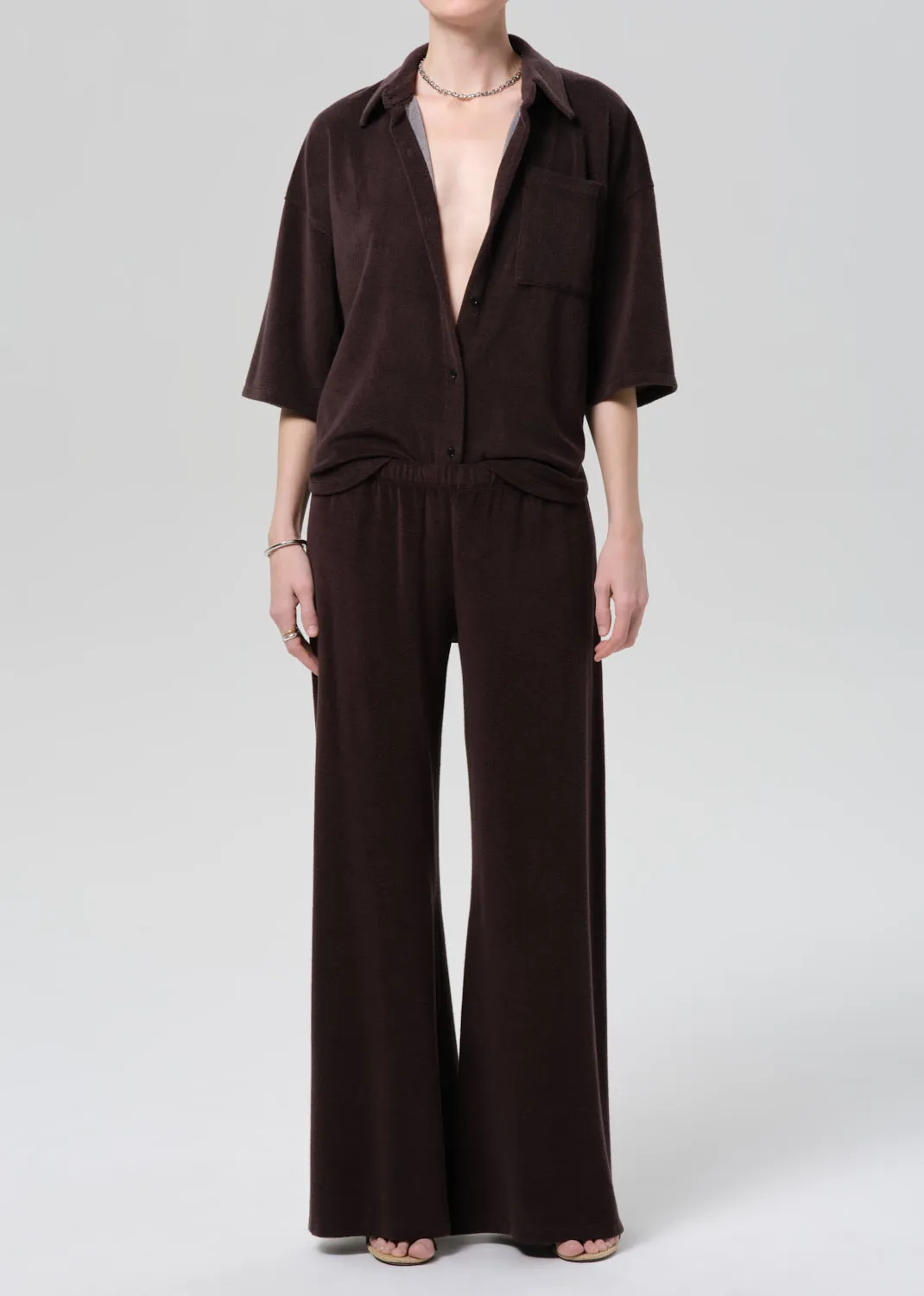 Francis Knit Shirt in Chocolate sold by Citizens Of Humanity product image thumbnail 5
