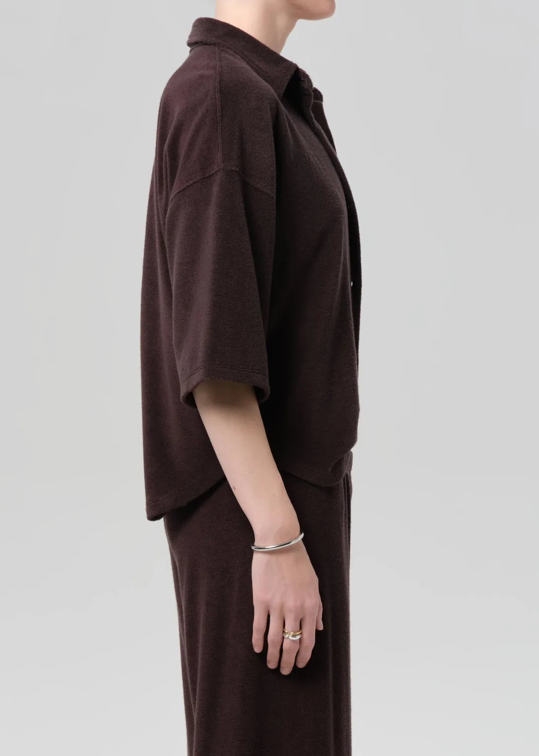 Francis Knit Shirt in Chocolate sold by Citizens Of Humanity product image thumbnail 3