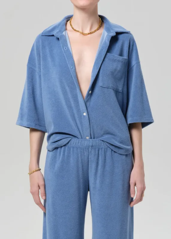 Francis Knit Shirt in Oceanic made by Citizens Of Humanity