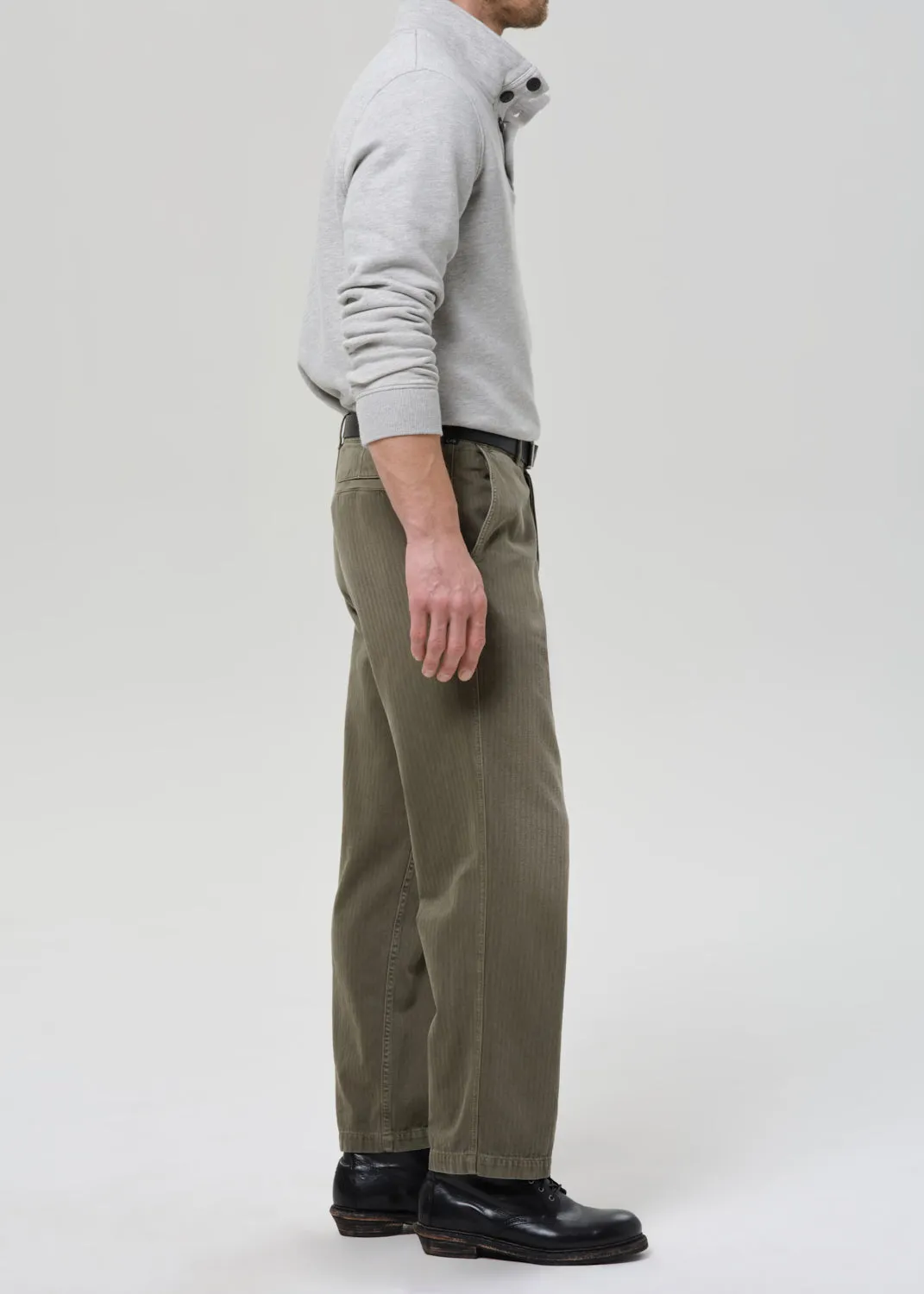 Belgian Chino in Dark Olive sold by Citizens Of Humanity product image thumbnail 4