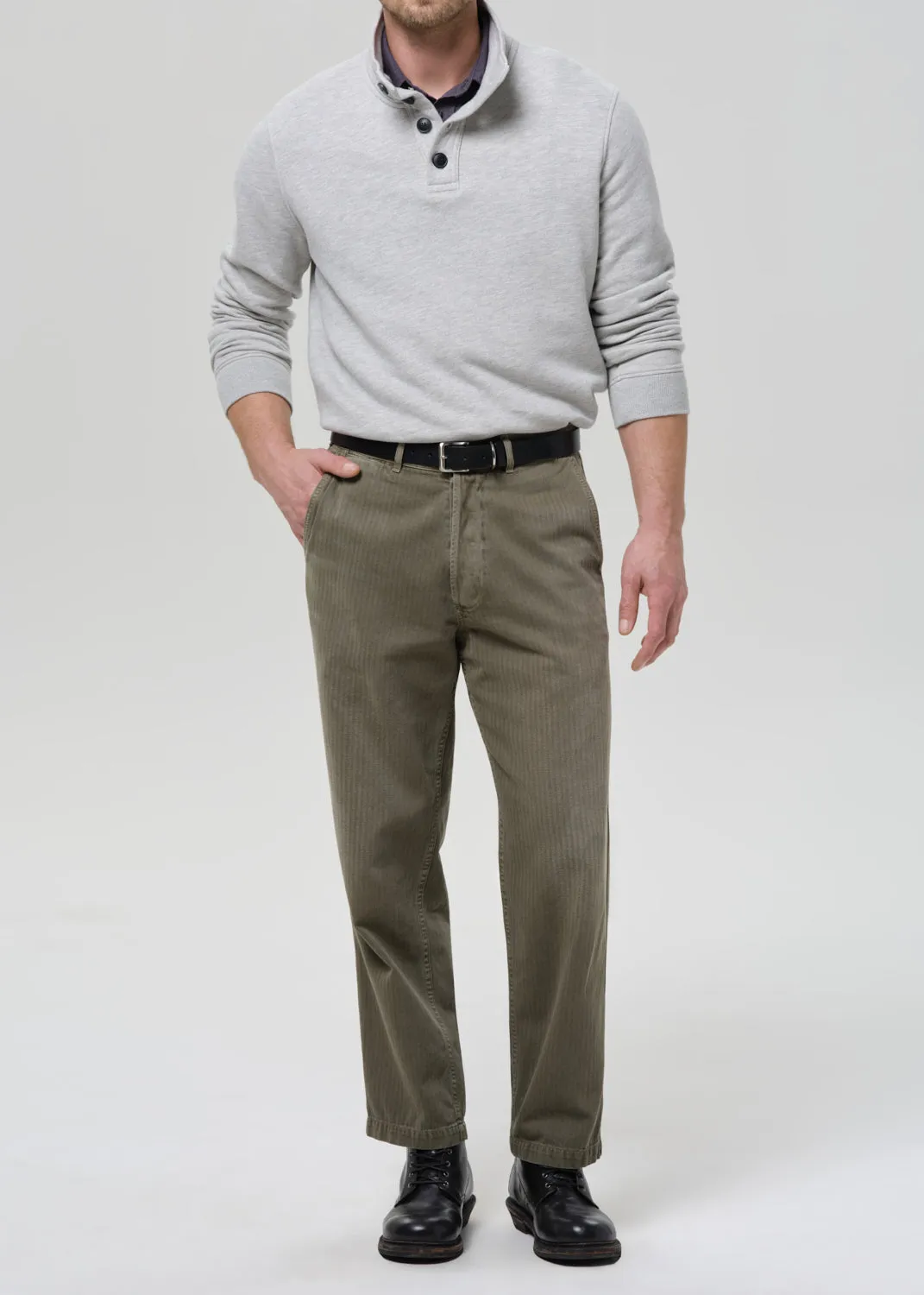 Belgian Chino in Dark Olive sold by Citizens Of Humanity product image thumbnail 2