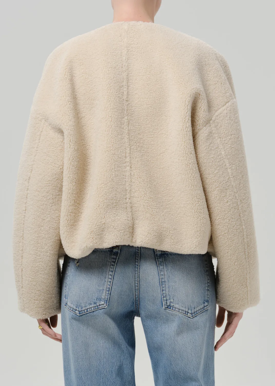 Sherpa Boucle Indoor Bomber in Cozy sold by Citizens Of Humanity product image thumbnail 2