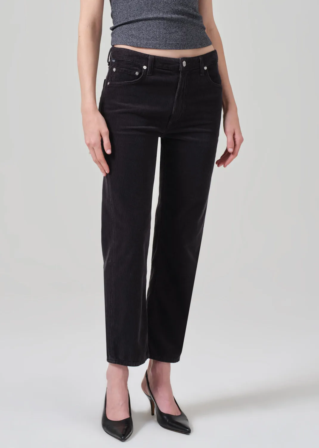 Zurie Ankle Corduroy in Cracked Pepper sold by Citizens Of Humanity product image thumbnail 4