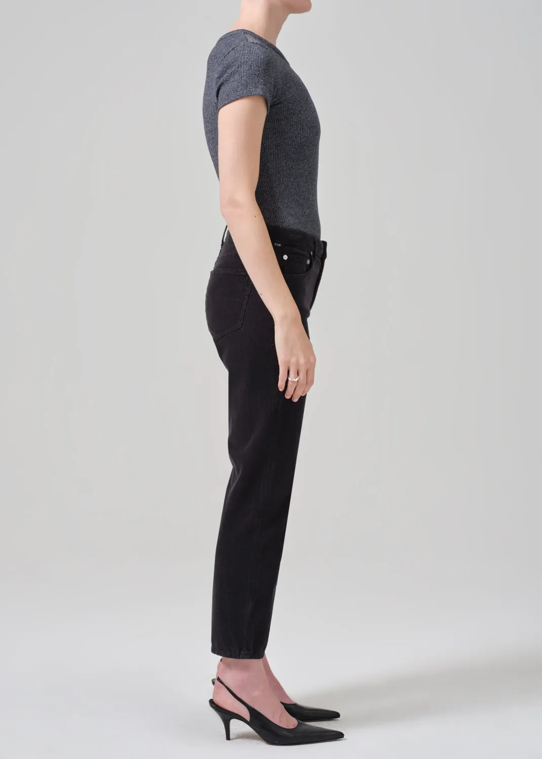 Zurie Ankle Corduroy in Cracked Pepper sold by Citizens Of Humanity product image thumbnail 3