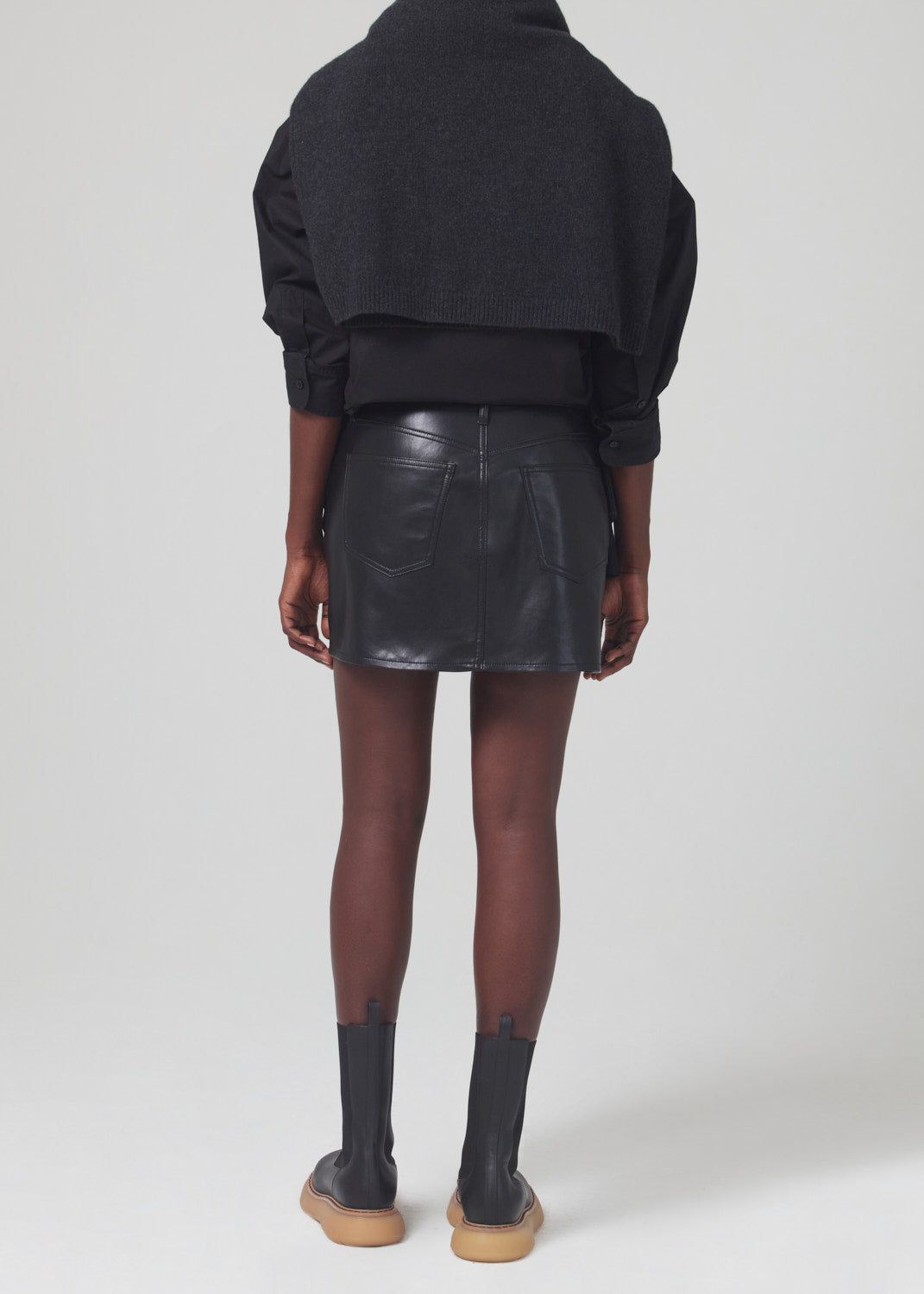 Beatnik Mini Recycled Leather in Black sold by Citizens Of Humanity product image thumbnail 2