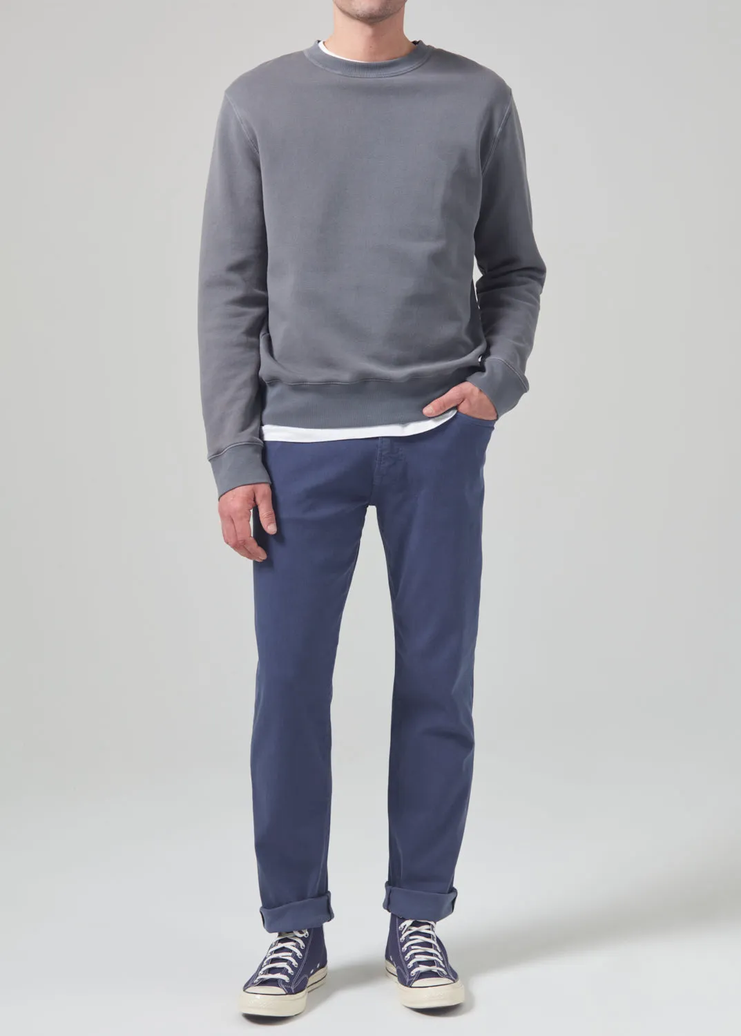 Adler Slim Soft Weft in Ocean sold by Citizens Of Humanity product image thumbnail 2