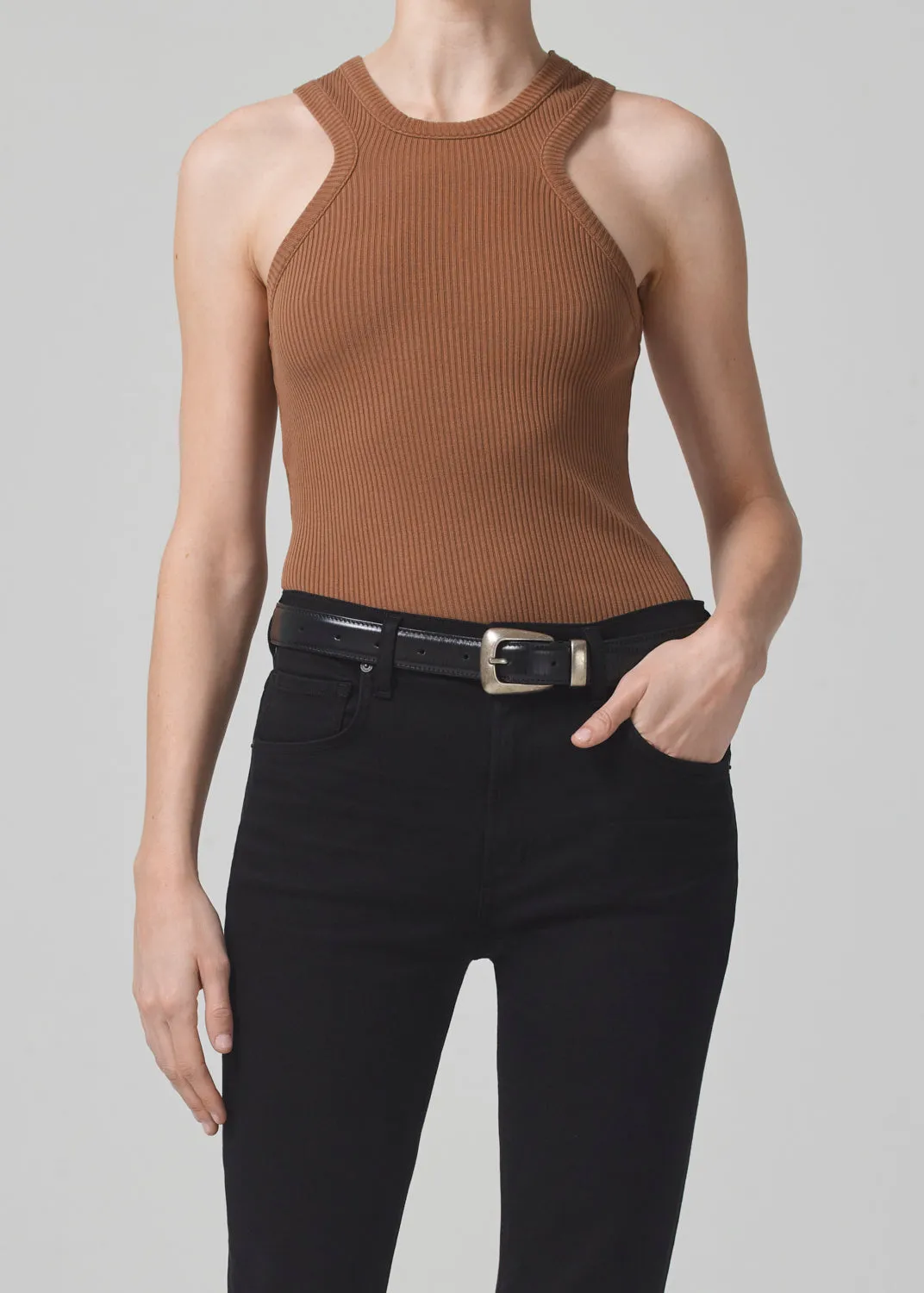 Melrose Tank in Honey sold by Citizens Of Humanity