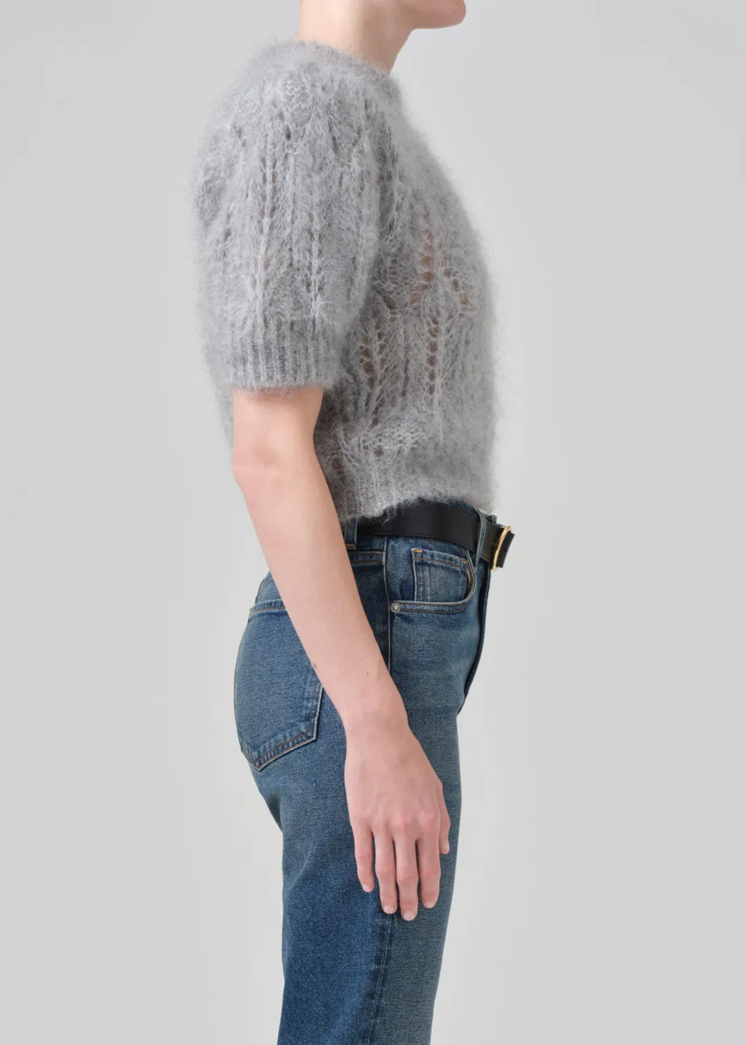 Odette Puff Sleeve Sweater in Heather Grey sold by Citizens Of Humanity product image thumbnail 4