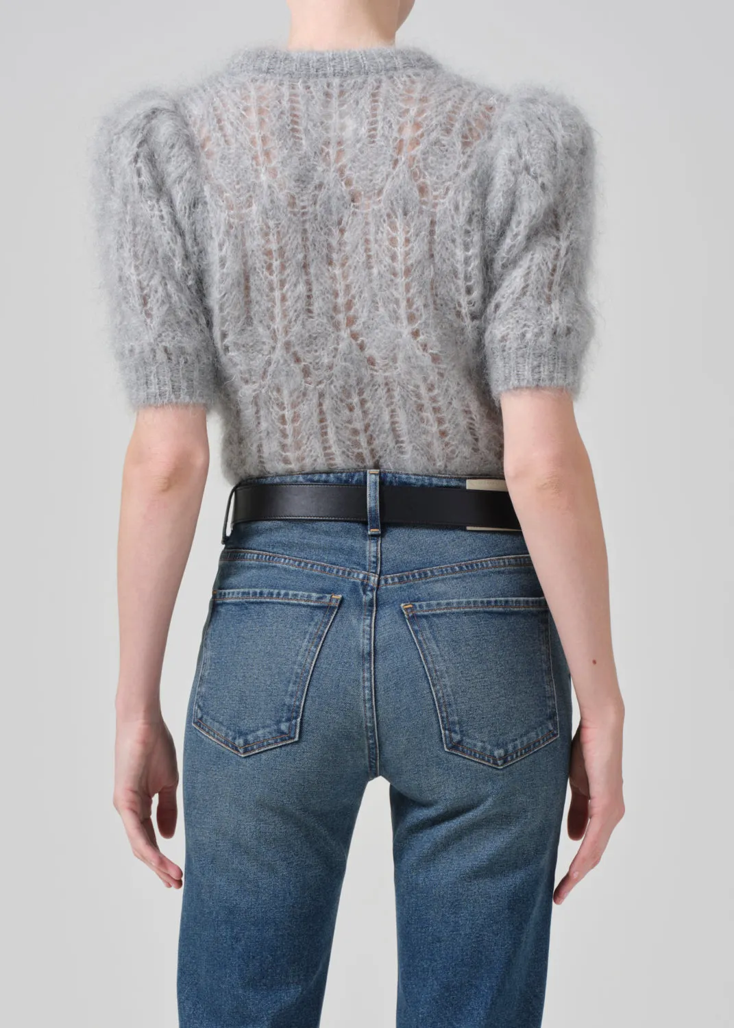 Odette Puff Sleeve Sweater in Heather Grey sold by Citizens Of Humanity product image thumbnail 3