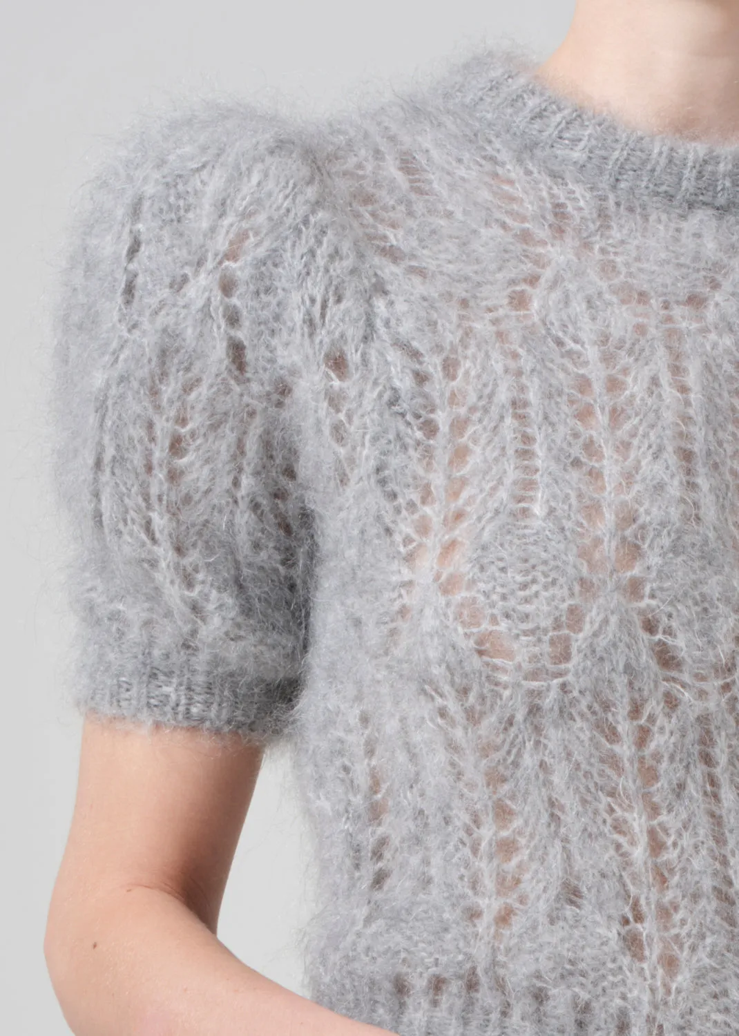 Odette Puff Sleeve Sweater in Heather Grey sold by Citizens Of Humanity product image thumbnail 5