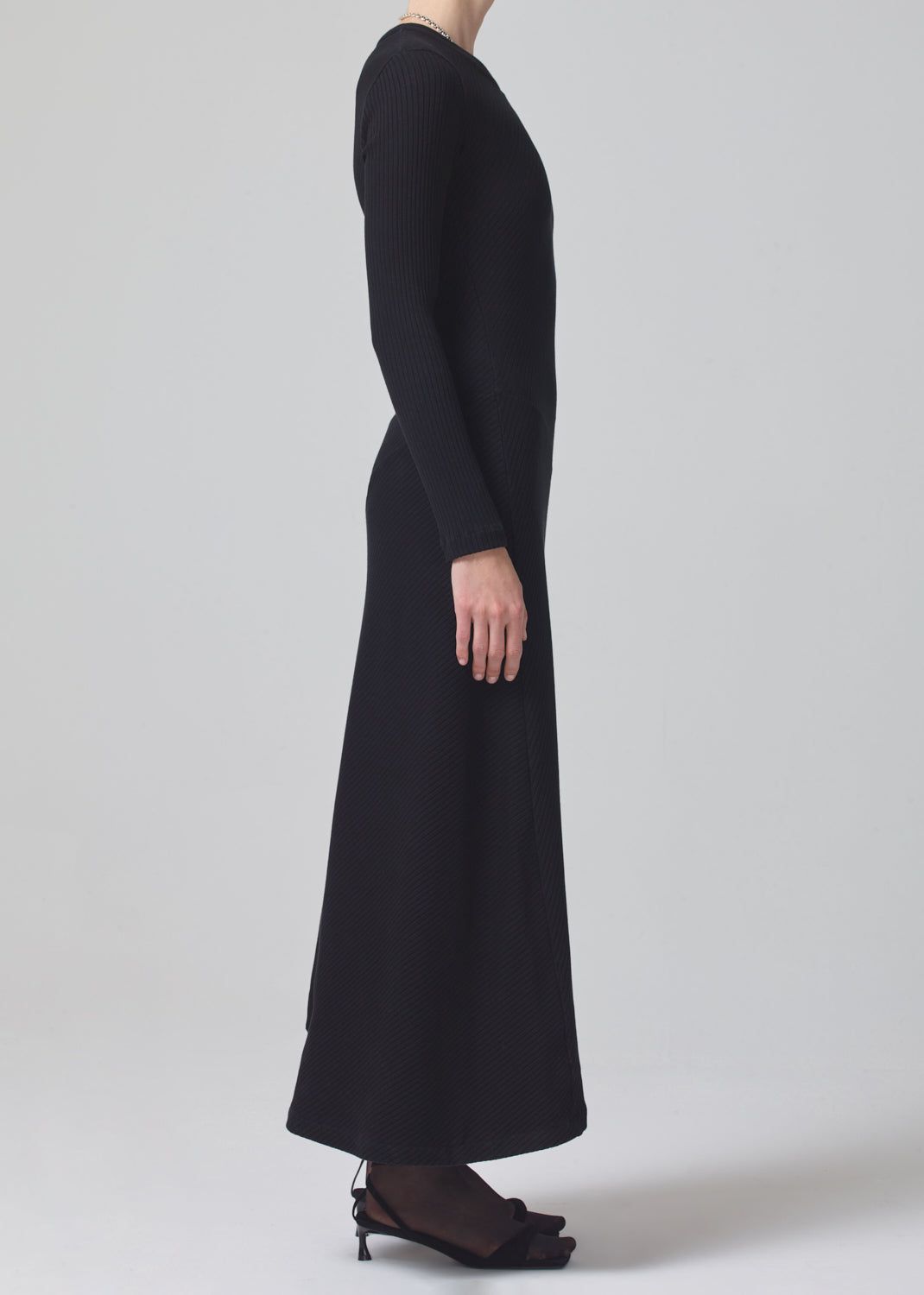 Tanya Long Sleeve Dress in Black sold by Citizens Of Humanity product image thumbnail 4